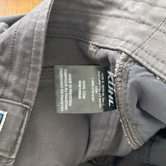Kuhl Revolt Pants Mens 35x34 Charcoal Outdoor Hiking Utility Cargo Gray Hiking - Picture 12 of 12